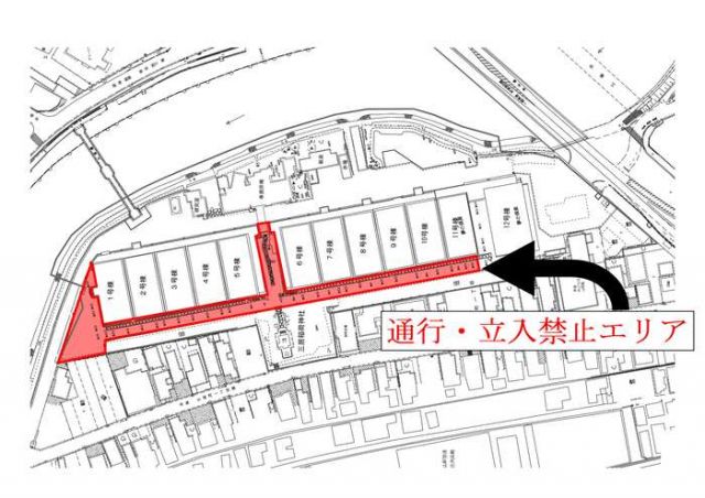 山居倉庫ケヤキ並木の通行止めについて