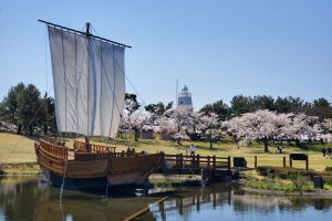 日和山公園の桜